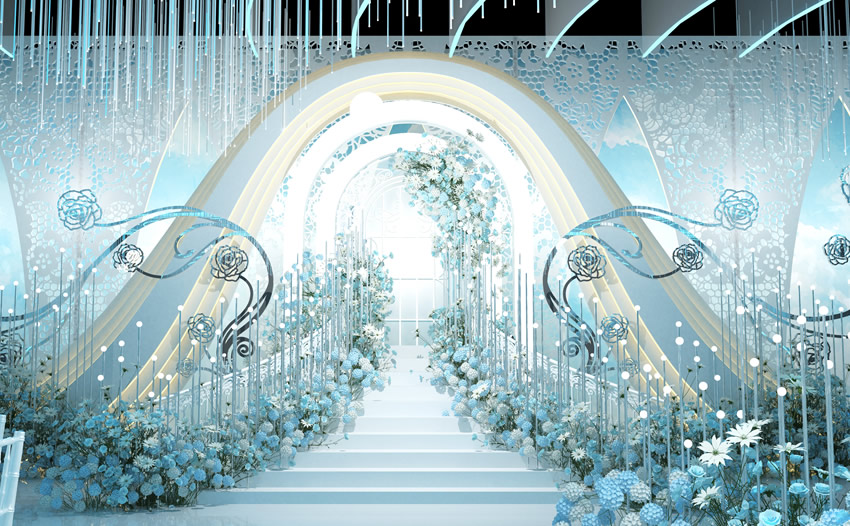 禹城釡香烙馍村水晶厅效果展示